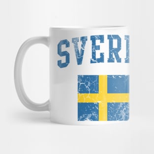 Sverige Flag Vintage Sweden Swedish Mug